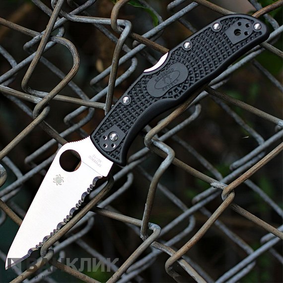 Нож Spyderco Endela, серрейтор (C243SBK)