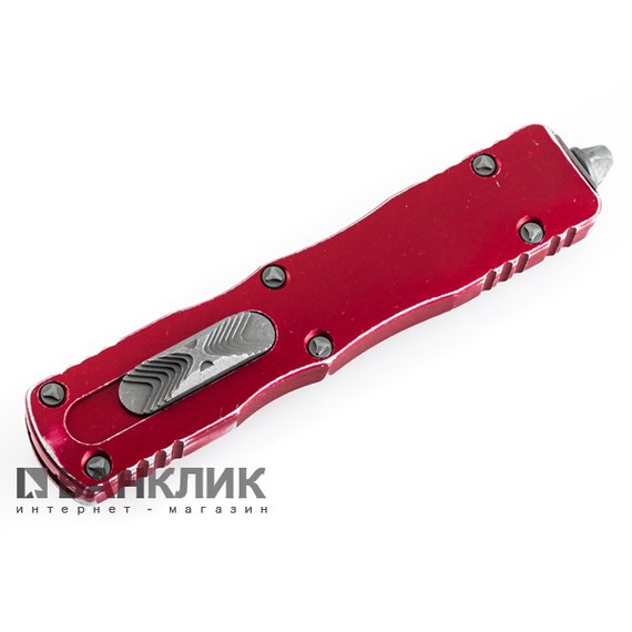 Нож Microtech Dirac Delta Double Edge Stonewash distressed red 227-10DRD, изображение 4