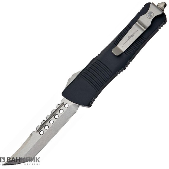 Нож для самообороны Microtech Troodon Hellhound Stonewash Signature Series 619-10S, изображение 2