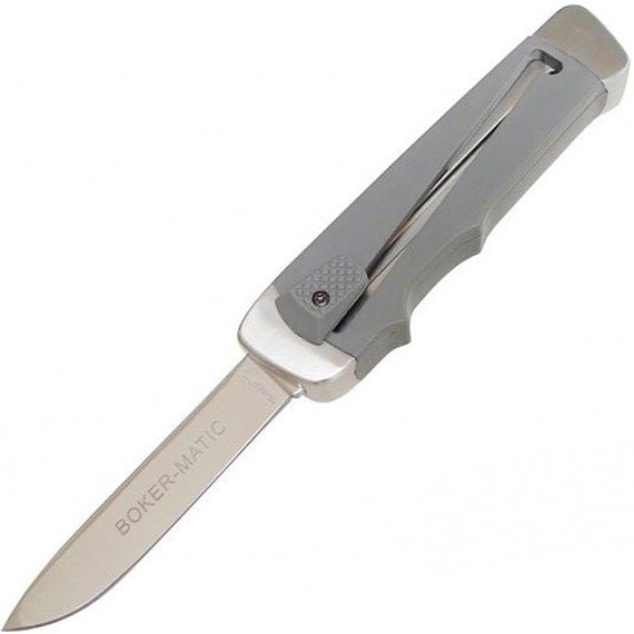Ніж Boker Plus Boker-Matic 01BO701, Колір: Сірий