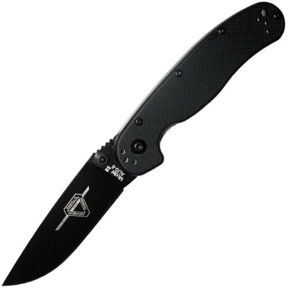 Кишеньковий ніж Ontario RAT II Folder 8861, Колір: Чорний