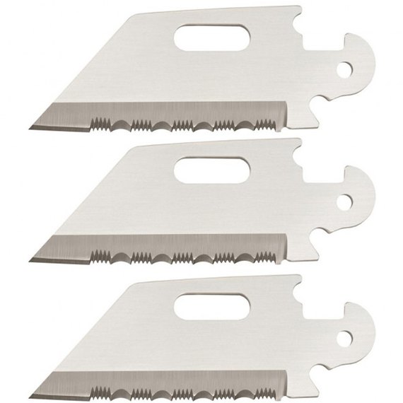 Клинок ножа Cold Steel Click-N-Cut Utility Serrated , 3шт/уп (CS-40AP3C)