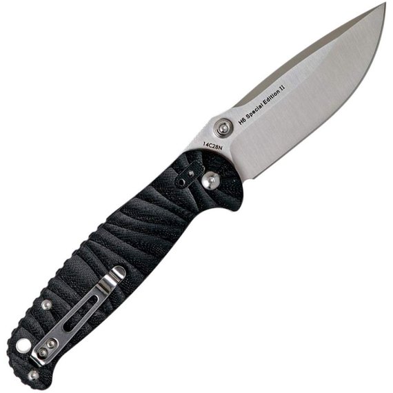 Нож Real Steel H6 Grooved Black (7785), изображение 2