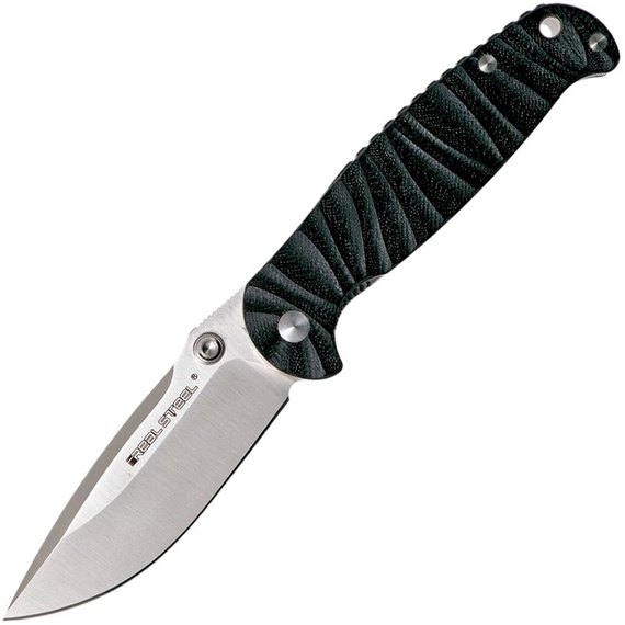 Нож Real Steel H6 Grooved Black (7785)