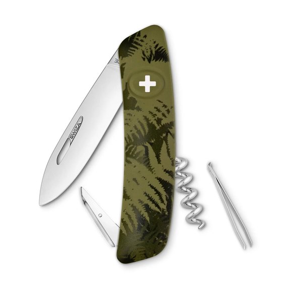 Багатофункціональний ніж Swiza C01 olive fern KNI.0010.2050, Колір: Оливковий