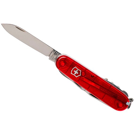 Многофункциональный нож Victorinox Climber 1.3703.TB1, Цвет : Красный прозрачный, изображение 5