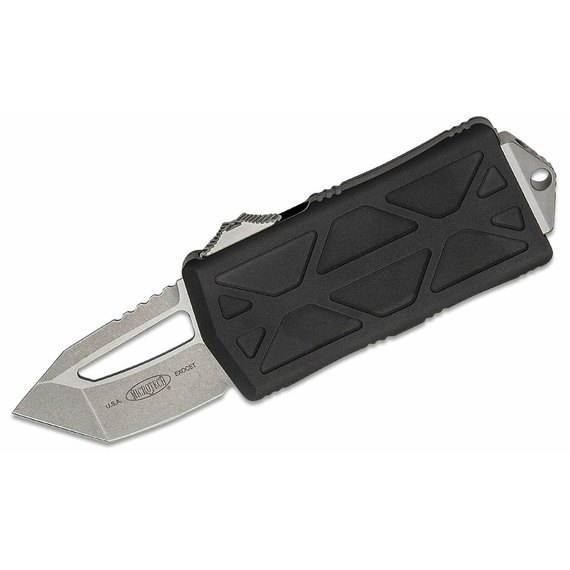 Нож Microtech Exocet Tanto Point Stonewash black 158-10, изображение 2
