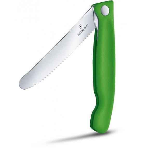Кухонный нож Victorinox SwissClassic Foldable Paring зеленый 6.7836.F4B, Цвет : Зелёный, изображение 4