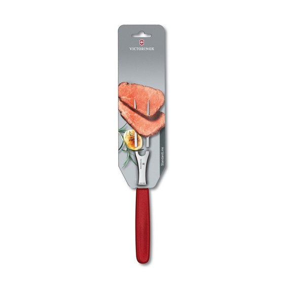 Вилка Victorinox SwissClassic Carving червоний 5.2101.15B, зображення 2