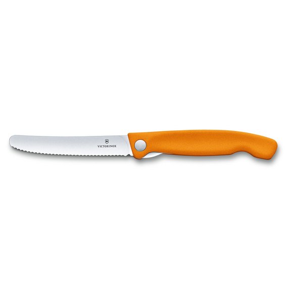 Кухонный нож Victorinox SwissClassic Foldable Paring оранжевый 6.7836.F9B, Цвет : Оранжевый, изображение 3