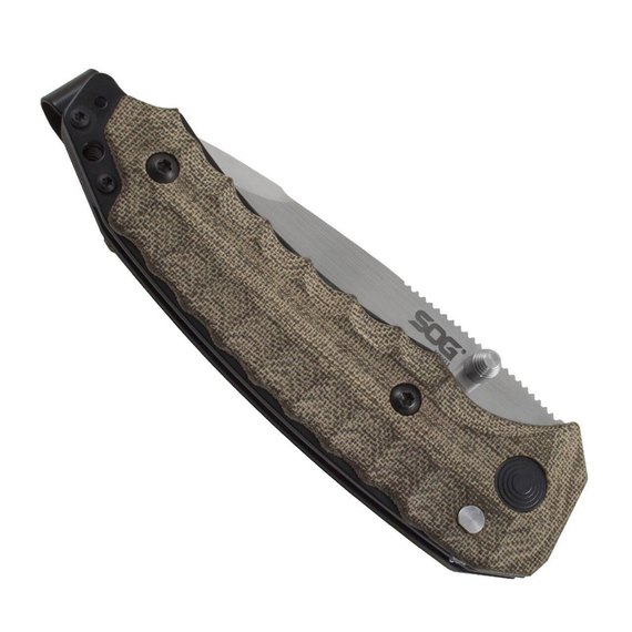 Нож SOG Kiku Assisted, S35VN, Satin (KU 3003), изображение 3