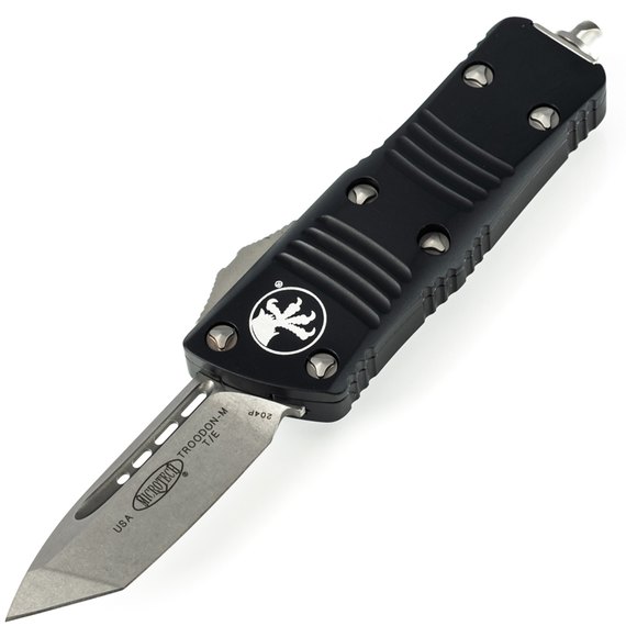 Ніж Microtech Mini Troodon Tanto Point Stonewash 240-10