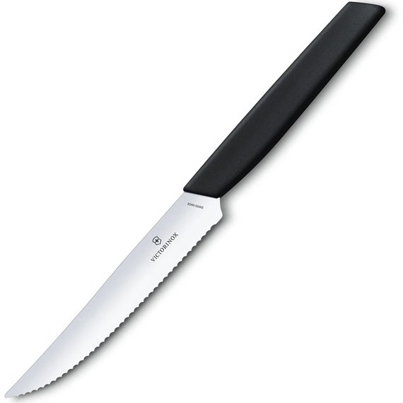 Нож кухонный Victorinox Swiss Modern Steak&Pizza черный 6.9003.12W