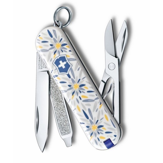 Багатофункціональний ніж Victorinox Classic Le Alpine Edelweiss 0.6223.L2109, Колір: Le Alpine Edelweiss, зображення 3