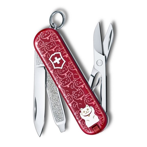 Багатофункціональний ніж Victorinox Classic Le Lucky Cat 0.6223.L2106, Колір: Le Lucky Cat, зображення 3