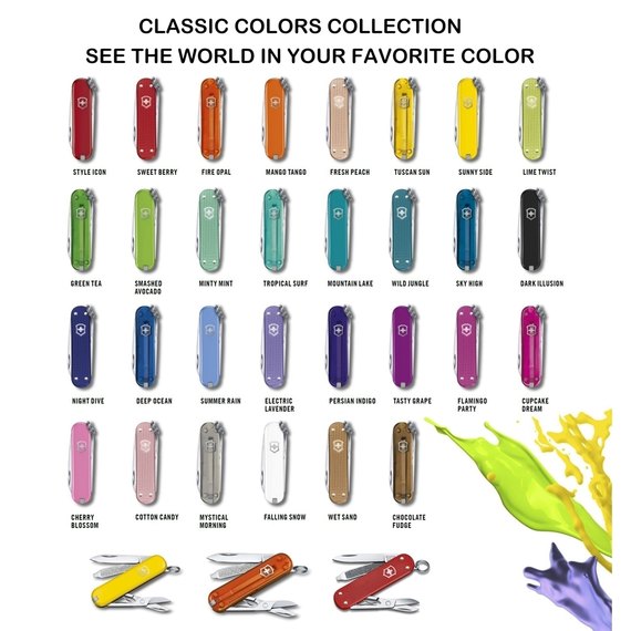 Багатофункціональний ніж Victorinox Classic SD Colors Fire Opal 0.6223.T82G, Колір: Fire Opal, зображення 7