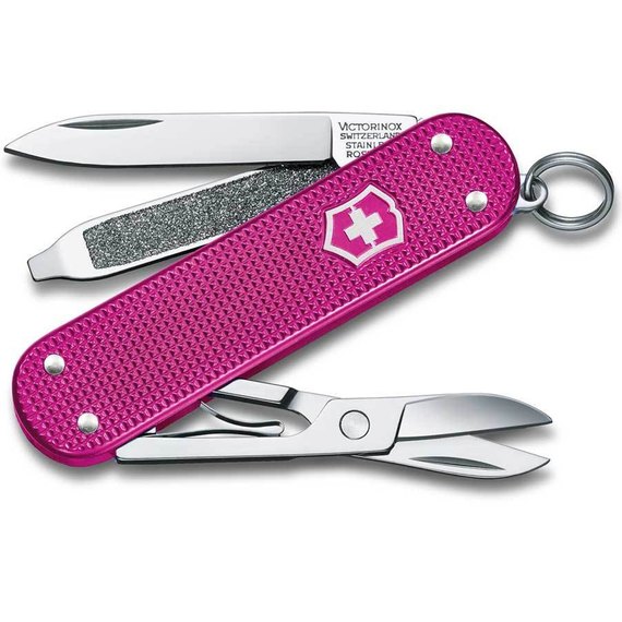 Багатофункціональний ніж Victorinox Сlassic SD Alox Colors Flamingo Party 0.6221.251G, Колір: Flamingo Party