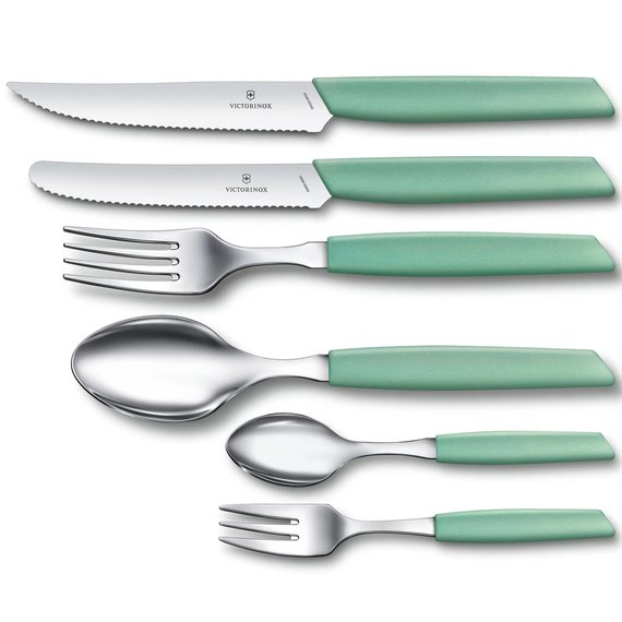 Ложка Victorinox Swiss Modern Table м'ятний 6.9036.0841, Колір: М'ятний, зображення 2