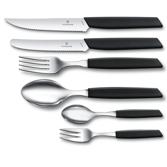 Вилка Victorinox Swiss Modern Cake черный 6.9033.06, Цвет: Чёрный, изображение 2