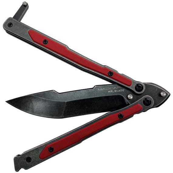 Нож-бабочка (балисонг) Mr.Blade MADCAP red, black, изображение 7