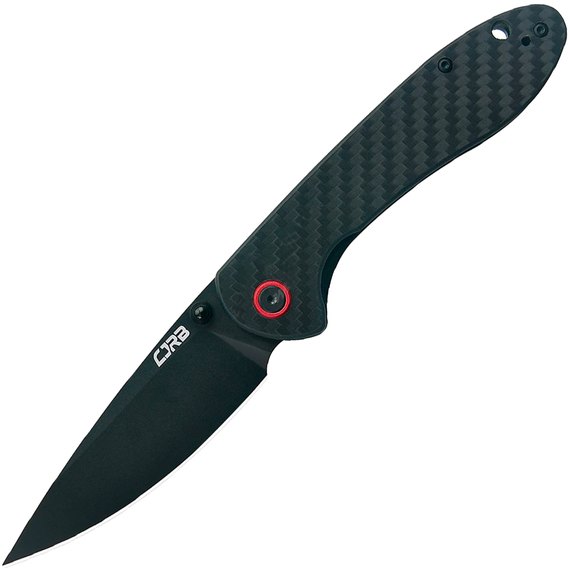 Карманный нож CJRB Fieldspar Black Blade black (J1912-BCF), Цвет : Чёрный, Марка стали: AR-RPM9, Материал рукояти: Carbon fiber