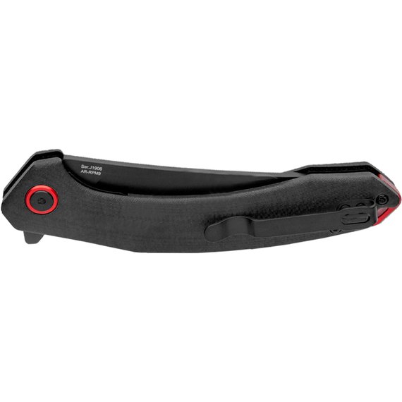 Кишеньковий ніж CJRB Gobi Black Blade black (J1906-BBK), Колір: Чорний, Марка сталі: AR-RPM9, Матеріал рукояті: Склотекстоліт (G10), зображення 2