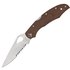 Карманный нож Spyderco Byrd Cara Cara 2 Half Serrated Brown (BY03PSBN2), Цвет : Коричневый