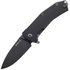 Карманный нож Lionsteel KUR Black (KUR BBK), Покрытие клинка: BSW (Black Stonewash), Цвет : Чёрный