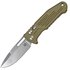 Ніж тактичний  Fox Smarty Black Spear Point Blade aluminium od green (FX-503SP OD), Покриття клинка: PVD, Колір: Зелений