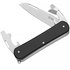 Многофункциональный нож Fox Vulpis Aluminium black (FX-VP130-3 BK), Цвет : Чёрный, Материал рукояти: Алюміній