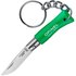 Маленький складной нож Opinel Keychain №2 Inox зеленый (002273), Цвет : Зелёный, Материал рукояти: Граб